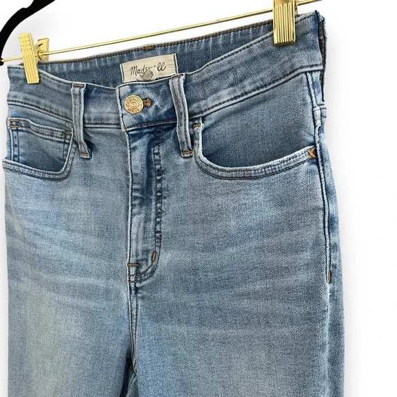 Madewell Curvy Roadtripper Jeans Women's Sz 25 in Benton Wash: Knee-Rip Edition - Picture 15 of 16